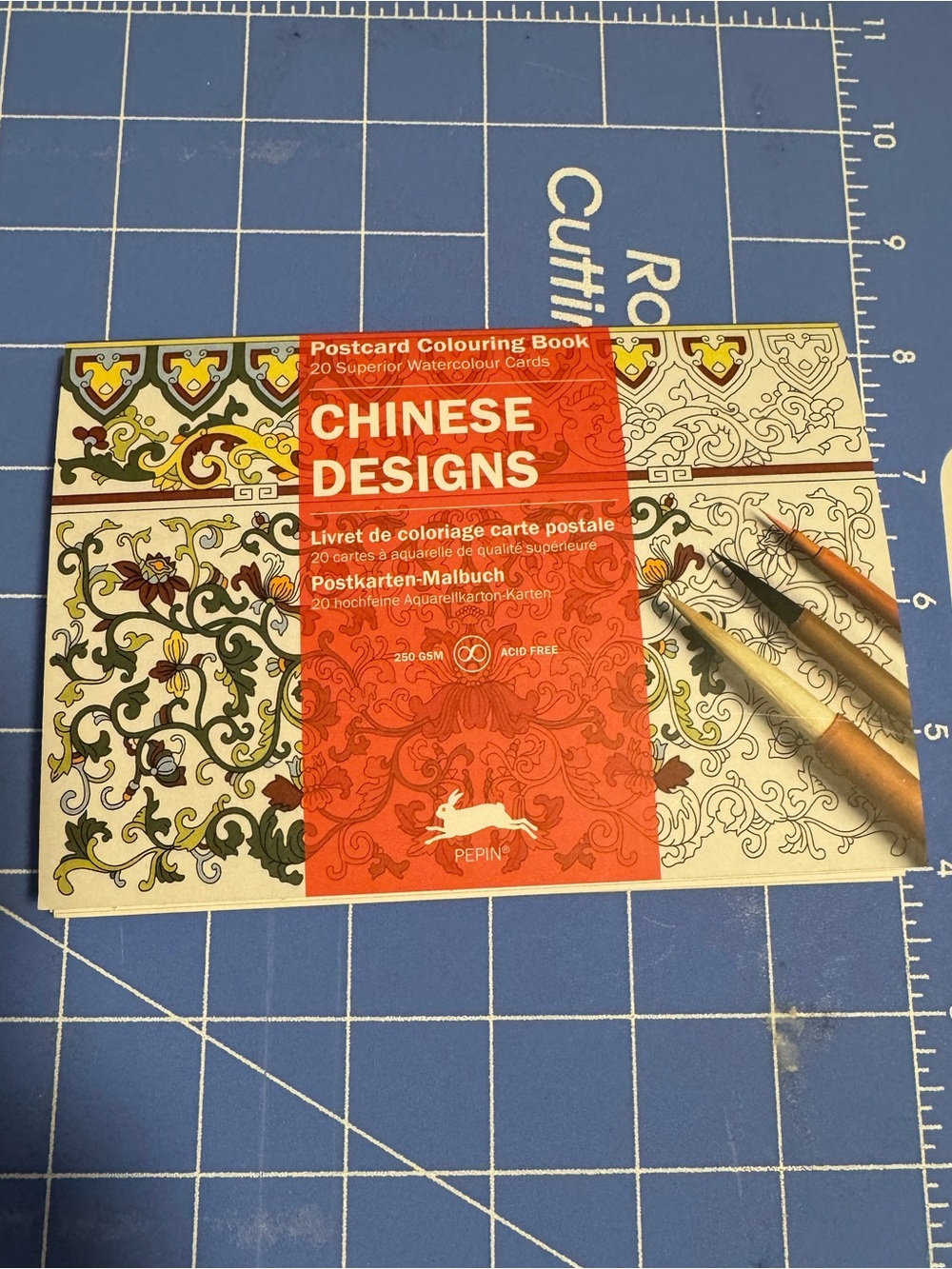 Chinese Designs Postcard Coloring Book